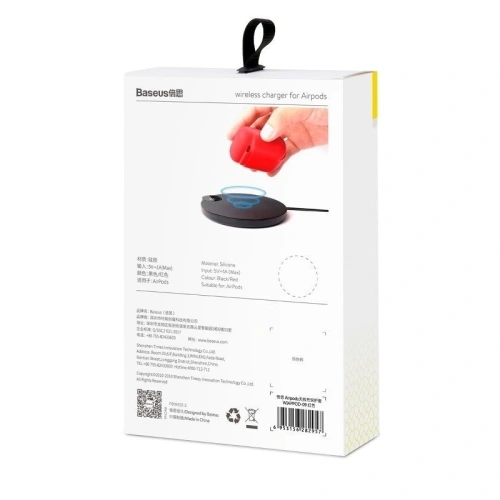 Buy BaseusApple AirPods Qi Charging Case Red - BSU420RED - {ean13} - Home Screen Store Europe