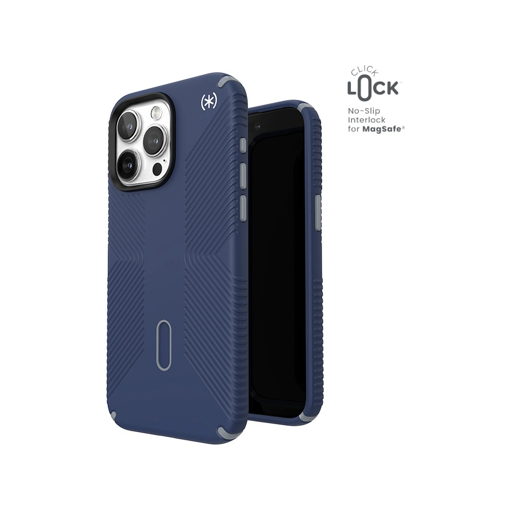 Etui Speck Presidio2 Grip ClickLock & MagSafe Apple iPhone 15 Pro Max (Coastal Blue/Dust Grey)