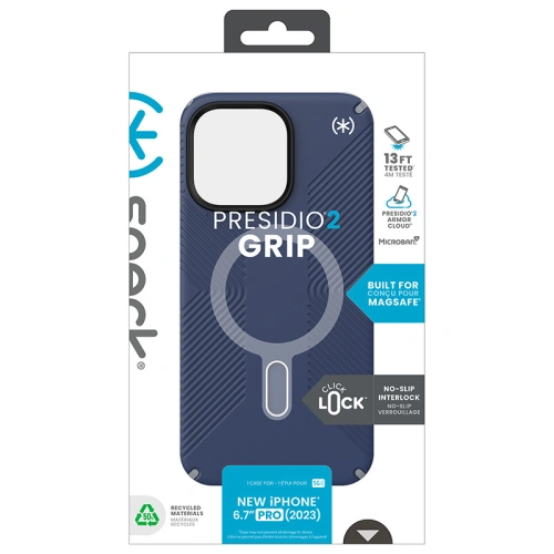 Kup Case Speck Presidio2 Grip ClickLock & MagSafe Apple iPhone 15 Pro Max (Küstenblau/Staubgrau) - SPK567 - {ean13} - Sklep Home Screen