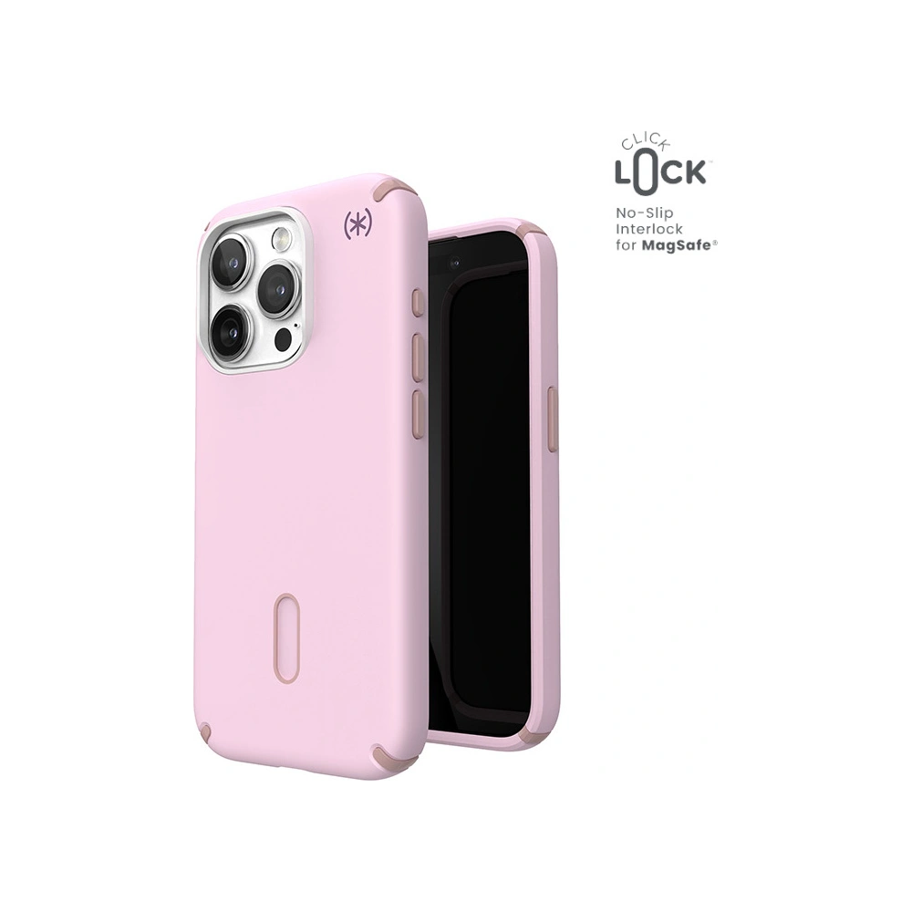 Etui Speck Presidio2 Pro ClickLock & MagSafe Apple iPhone 15 Pro (Soft Lilac/Carnation Petal)