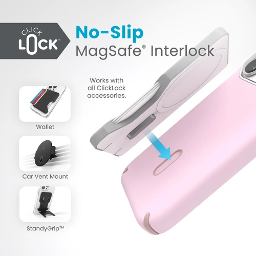 Kup Etui Speck Presidio2 Pro ClickLock & MagSafe Apple iPhone 15 Pro (Soft Lilac/Carnation Petal) - SPK569 - {ean13} - Sklep Home Screen