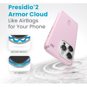 Etui Speck Presidio2 Pro ClickLock & MagSafe Apple iPhone 15 Pro (Soft Lilac/Carnation Petal)