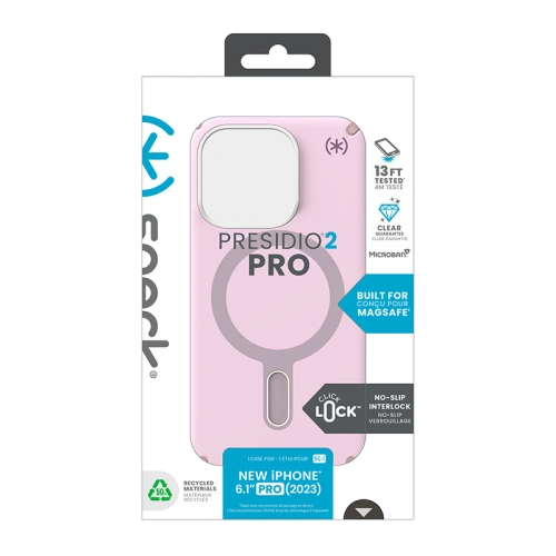 Kup Etui Speck Presidio2 Pro ClickLock & MagSafe Apple iPhone 15 Pro (Soft Lilac/Carnation Petal) - SPK569 - {ean13} - Sklep Home Screen