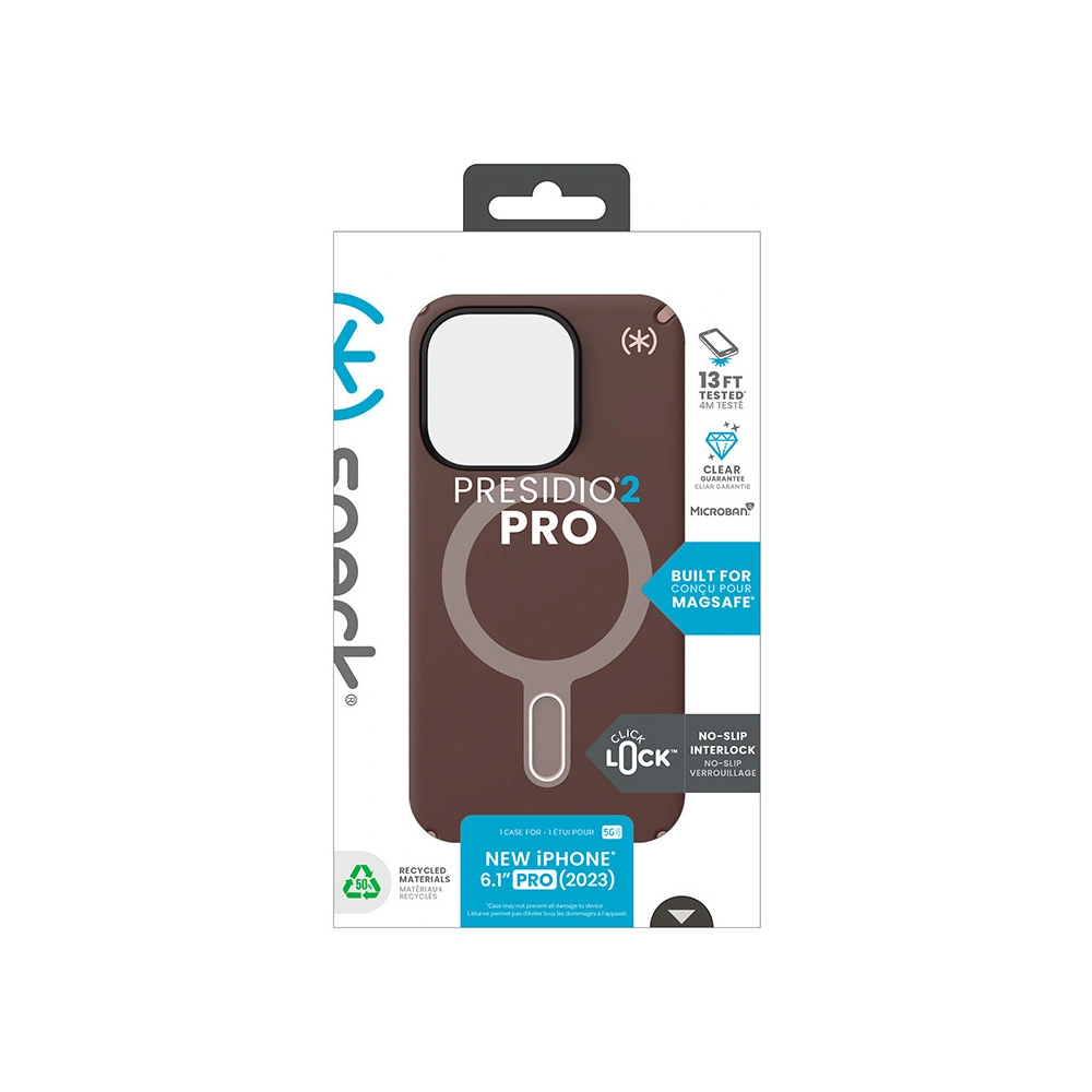 Etui Speck Presidio2 Pro ClickLock & MagSafe Apple iPhone 15 Pro (New Planet/Clay Tan)