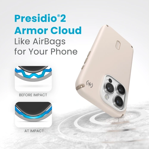 Kup Etui Speck Presidio2 Pro ClickLock & MagSafe Apple iPhone 15 Pro (Bělená kost / Dědictví zlato / Ořechově hnědá) - SPK573 - {ean13} - Sklep Home Screen