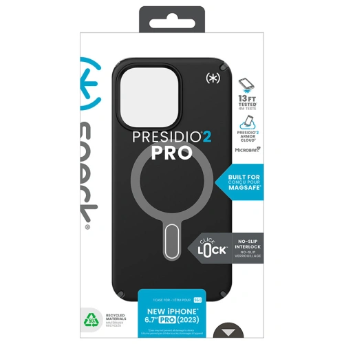 Kup Etui Speck Presidio2 Pro ClickLock & MagSafe Apple iPhone 15 Pro Max (Black/Slate Grey/White) - SPK574 - {ean13} - Sklep Home Screen