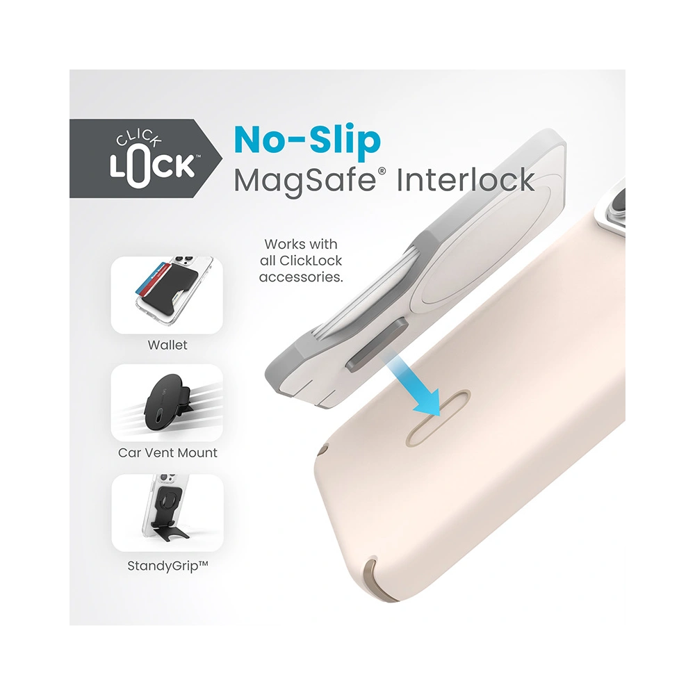 Etui Speck Presidio2 Pro ClickLock & MagSafe Apple iPhone 15 Pro Max (Bleached Bone / Heirloom Gold / Hazel Brown)