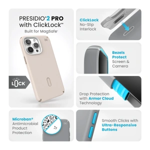 Buy Speck Presidio2 Pro ClickLock & MagSafe Apple iPhone 15 Pro Max (Bleached Bone/Heirloom Gold/Hazel Brown) - SPK576 - {ean13} - Home Screen Store Europe