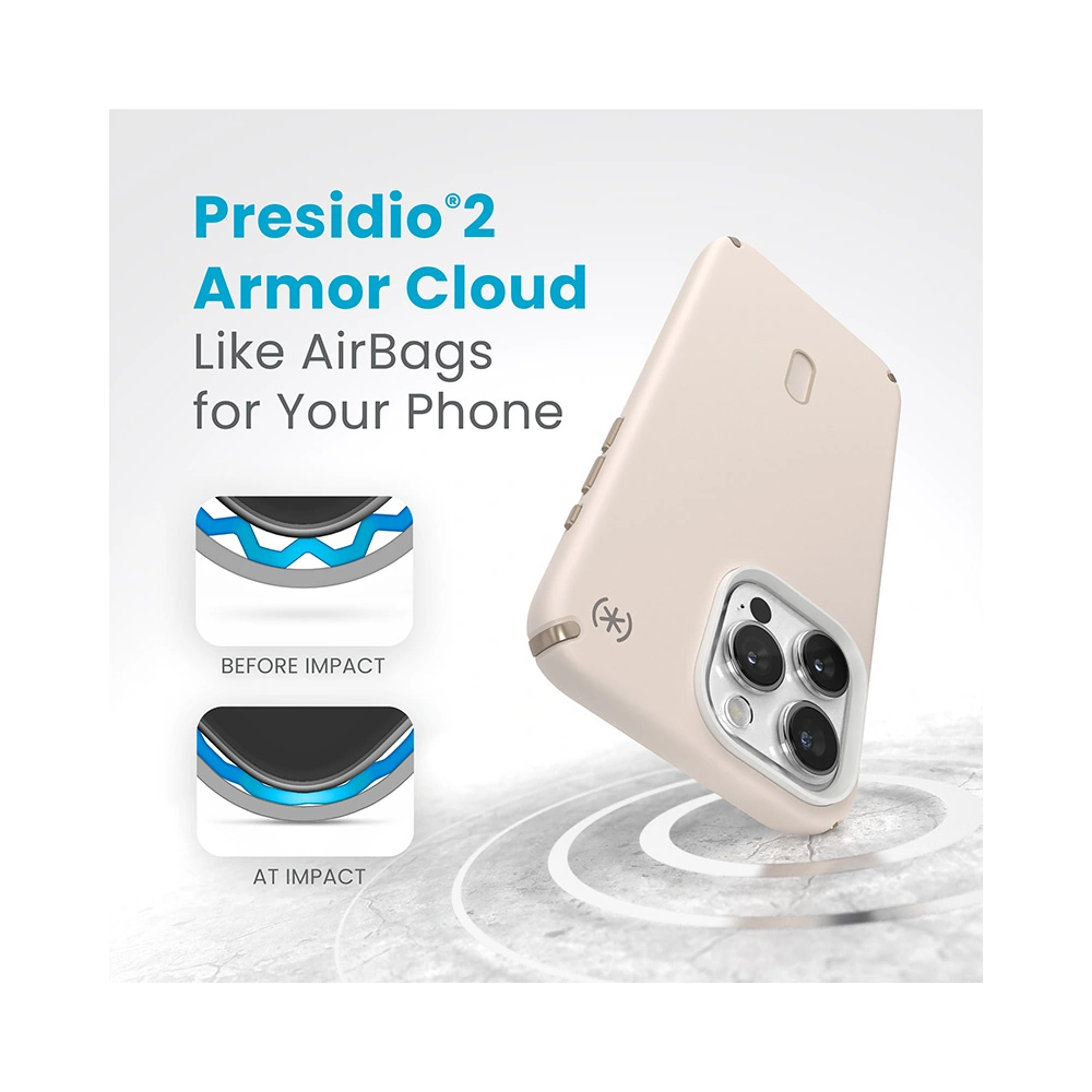 Etui Speck Presidio2 Pro ClickLock & MagSafe Apple iPhone 15 Pro Max (Bleached Bone / Heirloom Gold / Hazel Brown)