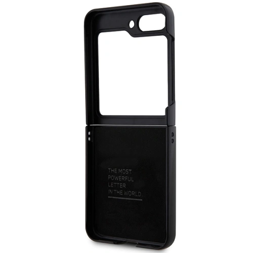 Kup BMW Samsung Husă BMHCZF522NBCK Galaxy Z Flip5 Leather Carbon negru/negru - BMW510 - {ean13} - Sklep Home Screen