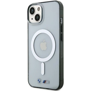 Etui BMW BMHMP15SHCRS Apple iPhone 15 hardcase Silver Ring MagSafe przezroczysty/transparent