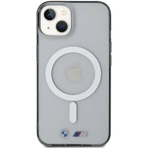 Etui BMW BMHMP15SHCRS Apple iPhone 15 hardcase Silver Ring MagSafe przezroczysty/transparent