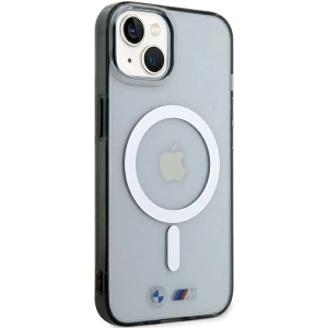 Etui BMW BMHMP15SHCRS Apple iPhone 15 hardcase Silver Ring MagSafe przezroczysty/transparent