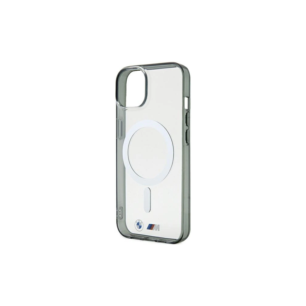 Etui BMW BMHMP15SHCRS Apple iPhone 15 hardcase Silver Ring MagSafe przezroczysty/transparent
