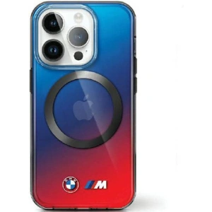Etui BMW BMHMP15SHTTG Apple iPhone 15 hardcase M Gradient MagSafe czerwono-niebieski/red blue