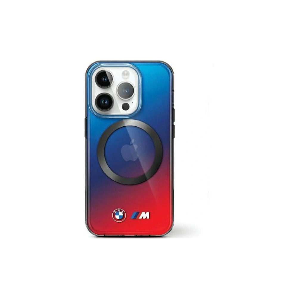 Etui BMW BMHMP15SHTTG Apple iPhone 15 hardcase M Gradient MagSafe czerwono-niebieski/red blue