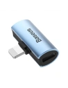 Baseus iP Male to Dual iP Female Adapter L46 Blue
