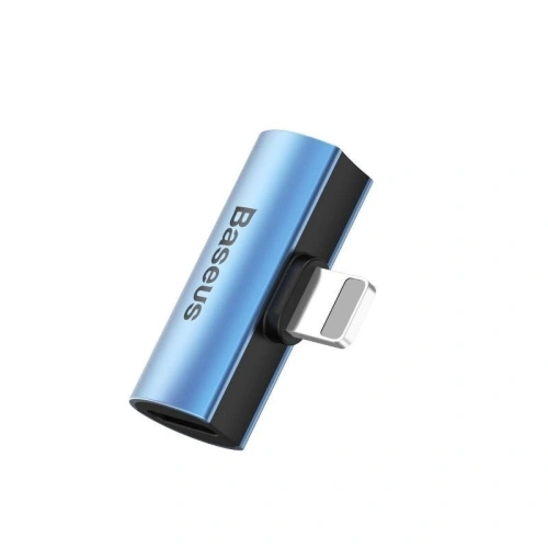 Buy Baseus iP Male to Dual iP Female Adapter L46 Blue - BSU426BLU - {ean13} - Home Screen Store Europe