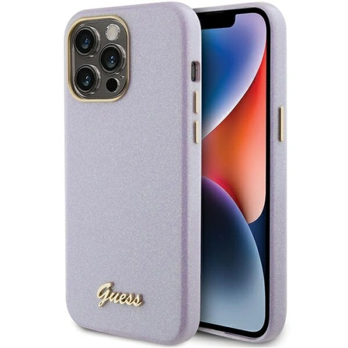 Kup Etui Guess GUHCP15LPGMCSL Apple iPhone 15 Pro hardcase Glitter Glossy Script fialový/lilac - GUE2958 - {ean13} - Sklep Home Screen