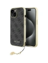 Etui Guess GUHCP15SGF4GGR Apple iPhone 15 hardcase 4G Charms Collection szary/grey