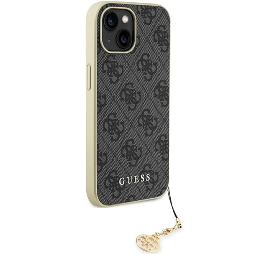 Kup Etui Guess GUHCP15SGF4GGR Apple iPhone 15 hardcase 4G Charms Collection szary/grey - GUE2959 - {ean13} - Sklep Home Screen
