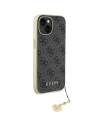 Buy Guess GUHCP15SGF4GGR Apple iPhone 15 hardcase 4G Charms Collection grey - GUE2959 - {ean13} - Home Screen Store Europe