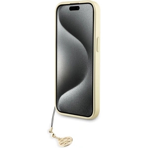 Etui Guess GUHCP15SGF4GGR Apple iPhone 15 hardcase 4G Charms Collection szary/grey