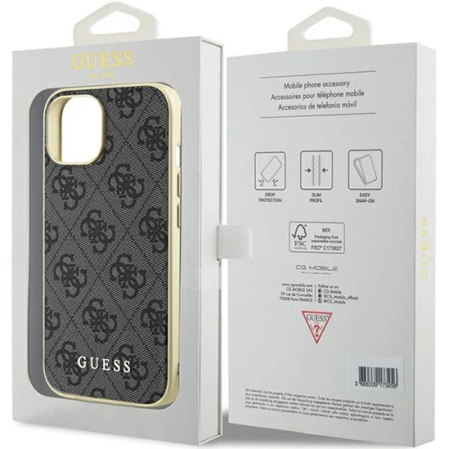 Kup Etui Guess GUHCP15SGF4GGR Apple iPhone 15 hardcase 4G Charms Collection szary/grey - GUE2959 - {ean13} - Sklep Home Screen