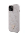 Kup Etui Guess GUHCP15SP4TDPP Apple iPhone 15 hardcase Leather 4G Triangle Strass różowy/pink - GUE2960 - {ean13} - Sklep Home Screen