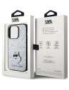 Kup Etui Karl Lagerfeld KLHCP15LGCNPSG Apple iPhone 15 Pro hardcase Fixed Glitter Choupette Logo Metal Pin srebrny/silver - KLD1715 - {ean13} - Sklep Home Screen