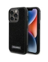 Etui Karl Lagerfeld KLHCP15LHDSPLK Apple iPhone 15 Pro hardcase Rhinestone Logo Metal Plate černý/black