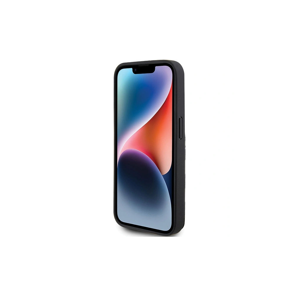 Etui Karl Lagerfeld KLHCP15LSAKKNSCK Apple iPhone 15 Pro hardcase Saffiano Monogram Ikonik Patch czarny/black