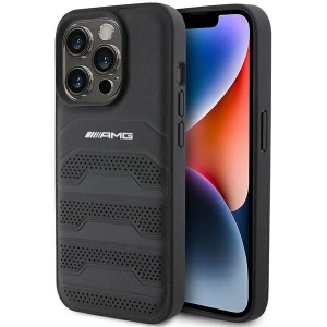 Kup Etui AMG AMHCP15LGSEBK Apple iPhone 15 Pro hardcase Leather Debossed Lines czarny/black - MRS84 - {ean13} - Sklep Home Screen
