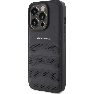 Kup Case AMG AMHCP15LGSEBK Apple iPhone 15 Pro Hardcase Leder mit geprägten Linien schwarz/black - MRS84 - {ean13} - Sklep Home Screen