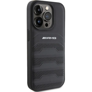 Kup Case AMG AMHCP15LGSEBK Apple iPhone 15 Pro Hardcase Leder mit geprägten Linien schwarz/black - MRS84 - {ean13} - Sklep Home Screen