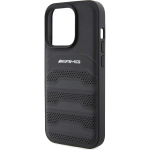 Kup Case AMG AMHCP15LGSEBK Apple iPhone 15 Pro Hardcase Leder mit geprägten Linien schwarz/black - MRS84 - {ean13} - Sklep Home Screen