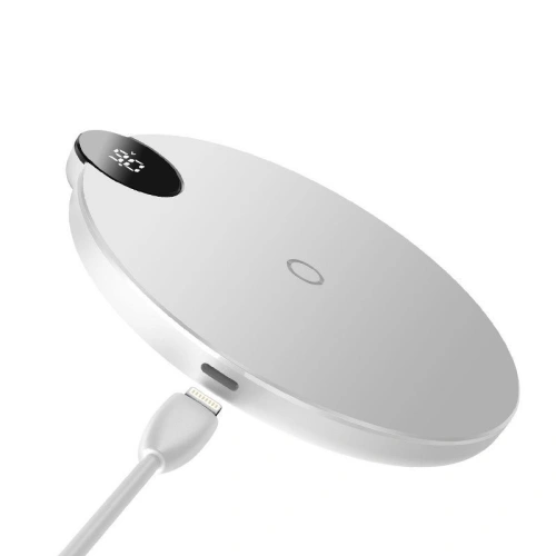 Kup Încărcător wireless cu inducție Baseus Wireless Charger 10W - alb - BSU427WHT - {ean13} - Sklep Home Screen