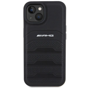 Kup Apple AMG Case AMHCP15MGSEBK iPhone 15 Plus / 14 Plus hardcase piele Debossed Lines negru / negru - MRS85 - {ean13} - Sklep Home Screen