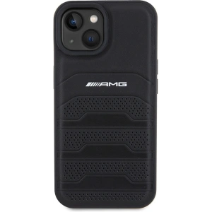 Kup Case AMG AMHCP15SGSEBK Apple iPhone 15 Hardcase Leder Prägung Linien schwarz/black - MRS86 - {ean13} - Sklep Home Screen
