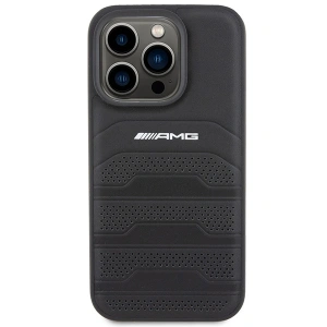 Kup Etui AMG AMHCP15XGSEBK Apple iPhone 15 Pro Max hardcase s koženým embosovaným vzorem černý/black - MRS87 - {ean13} - Sklep Home Screen