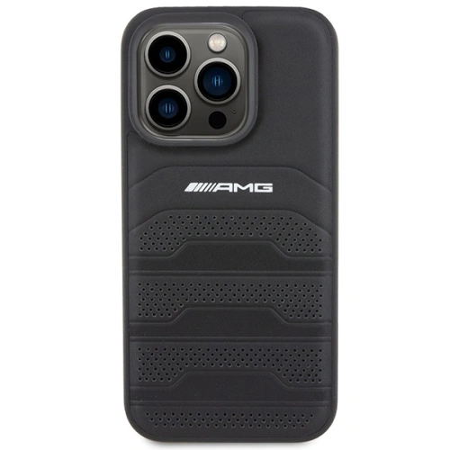 Kup Etui AMG AMHCP15XGSEBK Apple iPhone 15 Pro Max hardcase s koženým embosovaným vzorem černý/black - MRS87 - {ean13} - Sklep Home Screen