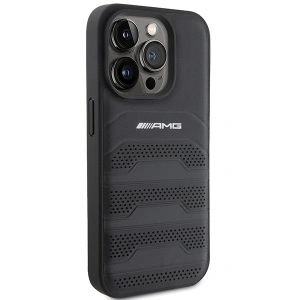 Kup Etui AMG AMHCP15XGSEBK Apple iPhone 15 Pro Max hardcase s koženým embosovaným vzorem černý/black - MRS87 - {ean13} - Sklep Home Screen