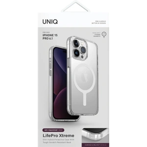 Etui UNIQ LifePro Xtreme Apple iPhone 15 Pro MagClick Charging przezroczysty/frost clear