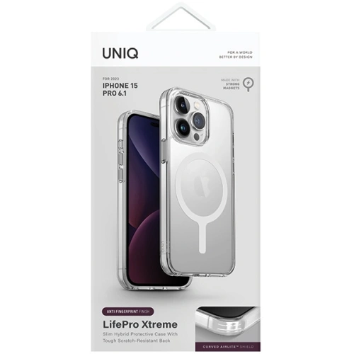Kup Etui UNIQ LifePro Xtreme Apple iPhone 15 Pro MagClick Töltés átlátszó/fagyos tiszta - UNIQ1043 - {ean13} - Sklep Home Screen