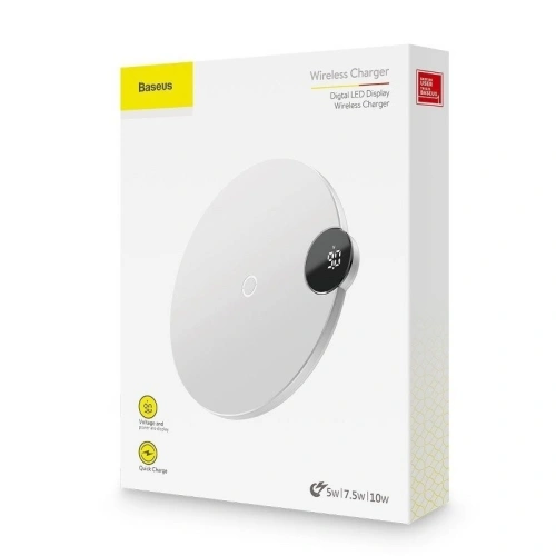 Kup Încărcător wireless cu inducție Baseus Wireless Charger 10W - alb - BSU427WHT - {ean13} - Sklep Home Screen