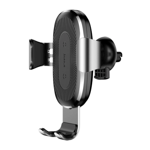 Kup Gravitation Auto Halter für Lüftungsschlitze Baseus mit Qi induktiver Ladefunktion (silber) - BSU429SLV - {ean13} - Sklep Home Screen