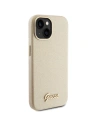 Buy Guess GUHCP15SPGMCSD Apple iPhone 15 hardcase Glitter Glossy Script light gold - GUE2962 - {ean13} - Home Screen Store Europe