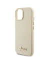Buy Guess GUHCP15SPGMCSD Apple iPhone 15 hardcase Glitter Glossy Script light gold - GUE2962 - {ean13} - Home Screen Store Europe