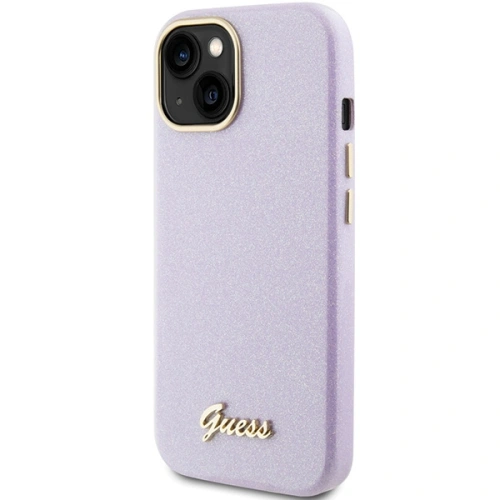 Kup Etui Guess GUHCP15SPGMCSL Apple iPhone 15 hardcase Glitter Glossy Script fialový/lilac - GUE2963 - {ean13} - Sklep Home Screen