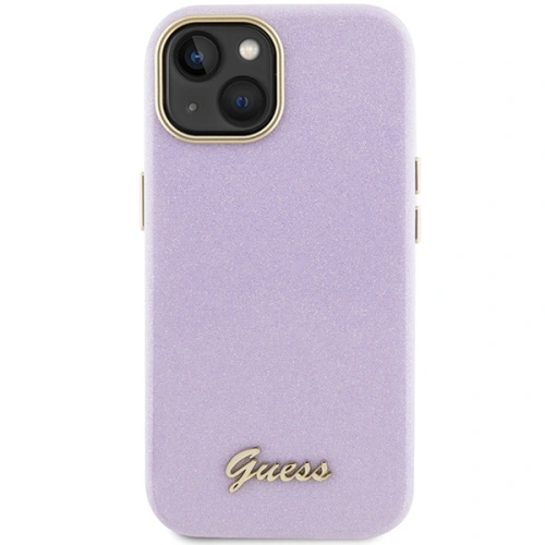 Kup Etui Guess GUHCP15SPGMCSL Apple iPhone 15 hardcase Glitter Glossy Script fialový/lilac - GUE2963 - {ean13} - Sklep Home Screen